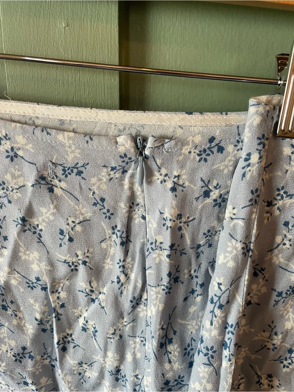 Reformation 'Margot' Blue Skirt - Picture 8 of 8